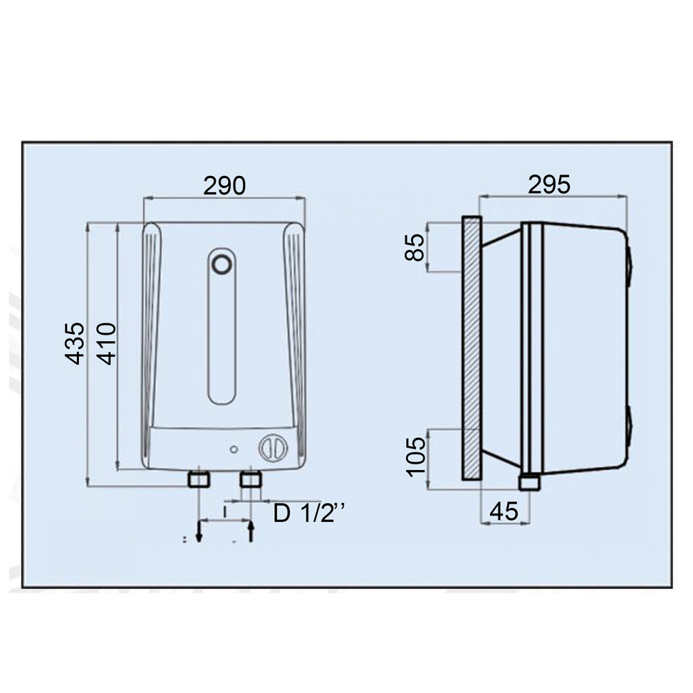 Водонагреватель LEOV LUB Small 10 l подвод воды снизу (19700) (000019700) Киев - изображение 6