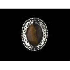 Женский перстень камень Тигровый глаз Киев - изображение 1