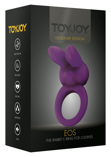 Ерекційне вібро кільце Eos the Rabbit C-Ring Sex Aura Київ - фото 2