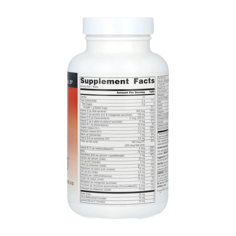 Жевательные мультивитамины для детей от 2 до 10 лет Source Naturals Mega-Kid 120 таб ягоды Киев - изображение 2