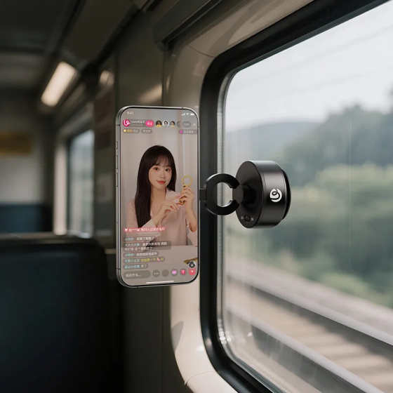 Тримач з електроприсоскою Ulanzi ULANZI SK-22 Electric suction cup bracket for mobile phones Black Київ