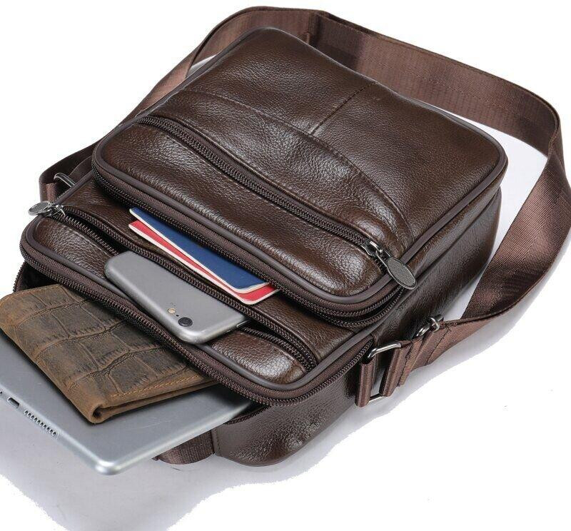 Мессенджер чоловічий на одне відділення 20246 Vintage Коричневий Київ - фото 10