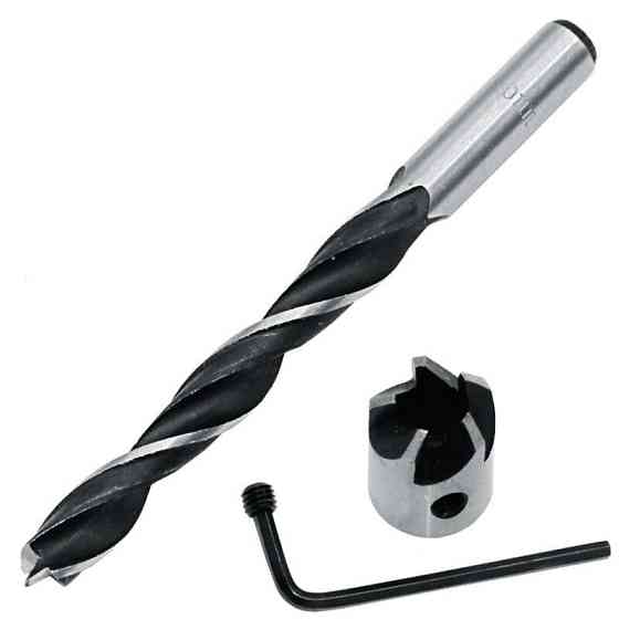 Набір з 7 свердл сзенкером по дереву 3-10ммм, циліндричних Винница