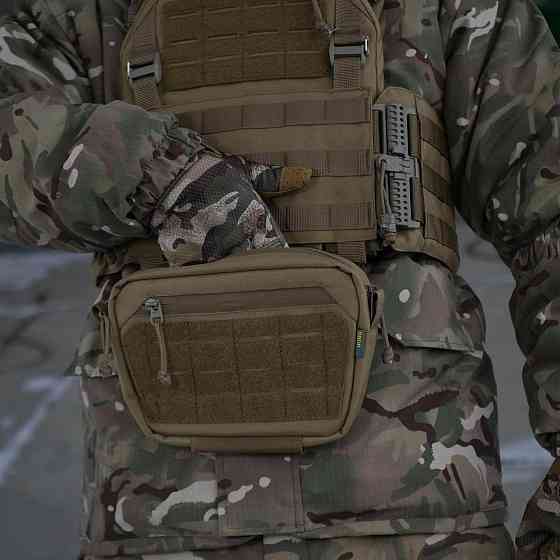 Сумка-напашник M Kiborg GU Cordura Coyote. Сумка напашник койот с велкро панелью Киев