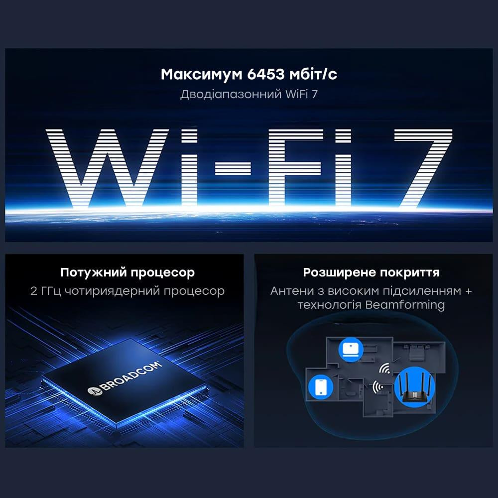 WiFi 7 Mesh-маршрутизатор 2.5G Cudy WR6500H дводіапазонний BE6500 (73-00580) Киев - изображение 4
