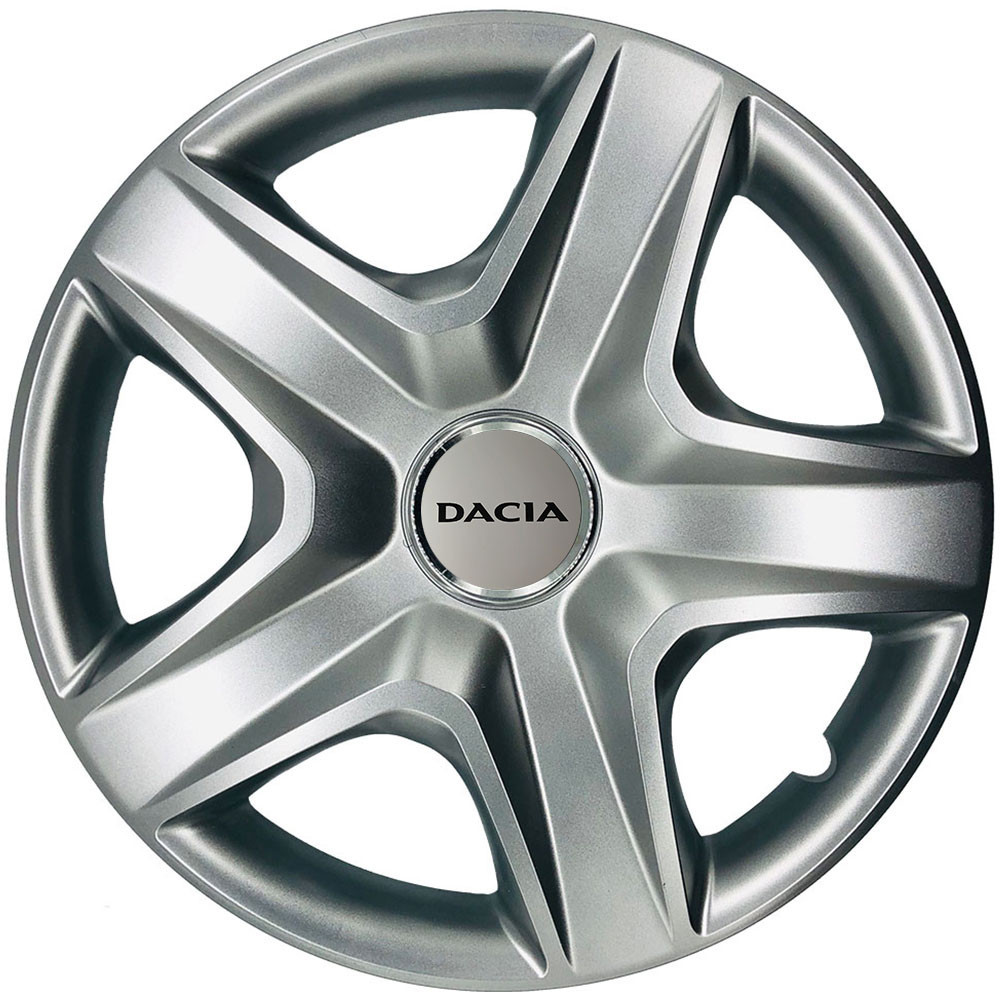 Автомобільні модельні ковпаки R13 Dacia 101 4шт, SJS, сріблясті Київ - фото 1