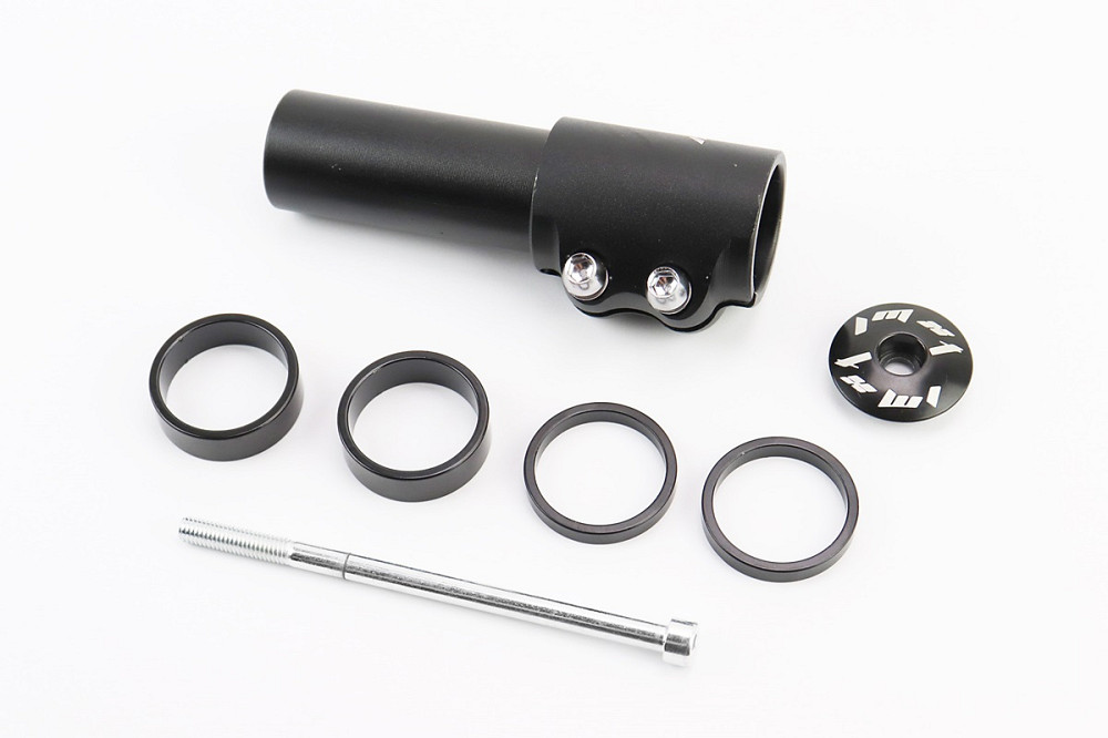 Подовжувач штока вилки 1 1/8” (28.6 мм)х117мм, алюмінієвий, чорний HR-117 Киев - изображение 1