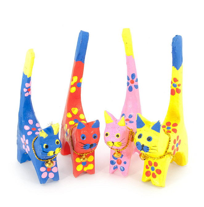 Підставка для кілець дерев'яна Кішки Київ - фото 1