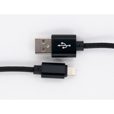 Дата кабель USB 2.0 AM to Lightning 1.0m black Dengos (NTK-L-MT-BLACK) Вінниця - фото 2