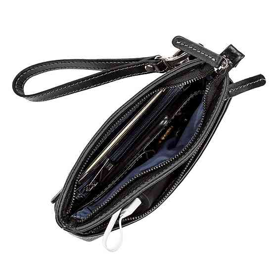 Чоловічий клатч SHVIGEL 11087 шкіряний Чорний Київ