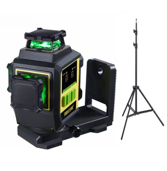 Лазерный уровень нивелир Firecore F95T-XG 3000мА 3D (12 линий) 360 + штатив 1.25м Винница - изображение 1