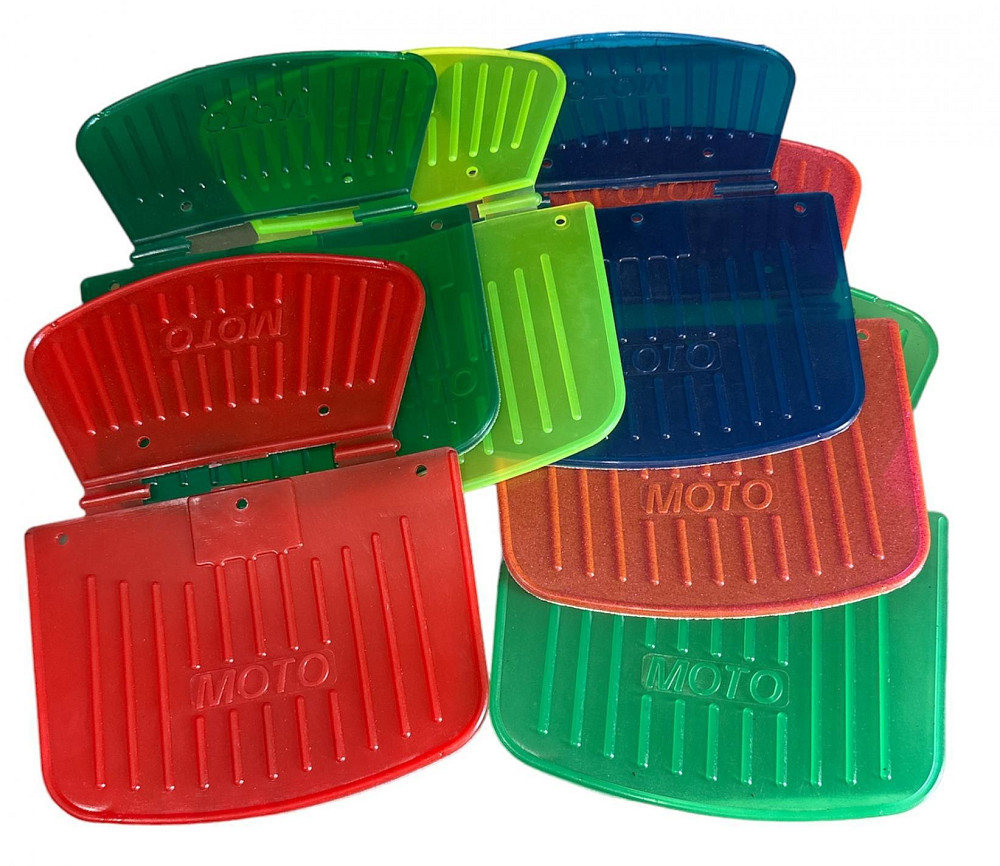 Бризковики ІЖ на крила (пара) силікон кольоровий напис мото VDKI-3 Київ - фото 1