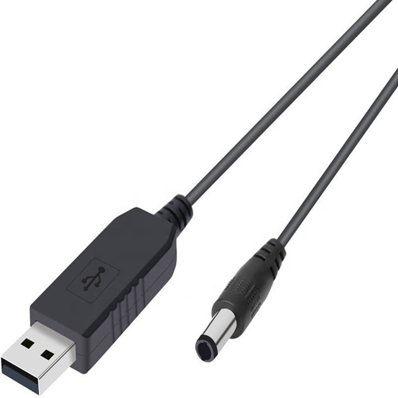 Кабель переходник USB – 5.5x2.1 мм, 1 м, повышающий с 5 В до 9 В, для питания роутера и модема Киев - изображение 3