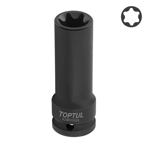 Головка торцева ударна довга 3/4" E24 L110мм TOPTUL KABS2424 Одеса - фото 1