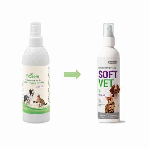 Спрей Provet SOFTVET репелентний для котів та собак 250 мл Київ