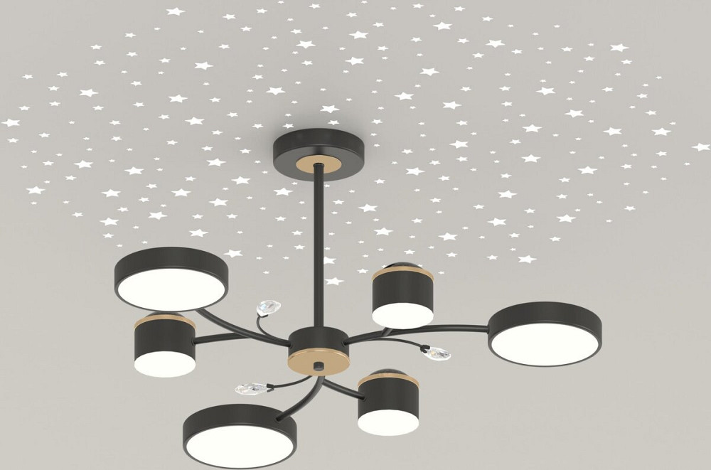 VALESO Люстра -6 чорний + золото Коломыя - изображение 2