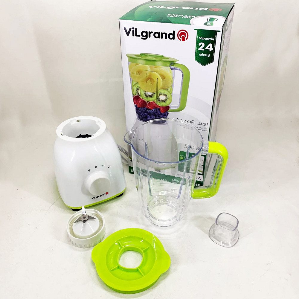 Блендер для овочів VILGRAND V5021-15BR 500 Вт, Кухонний електричний подрібнювач блендер ZF-84 Івано-Франківськ - фото 8