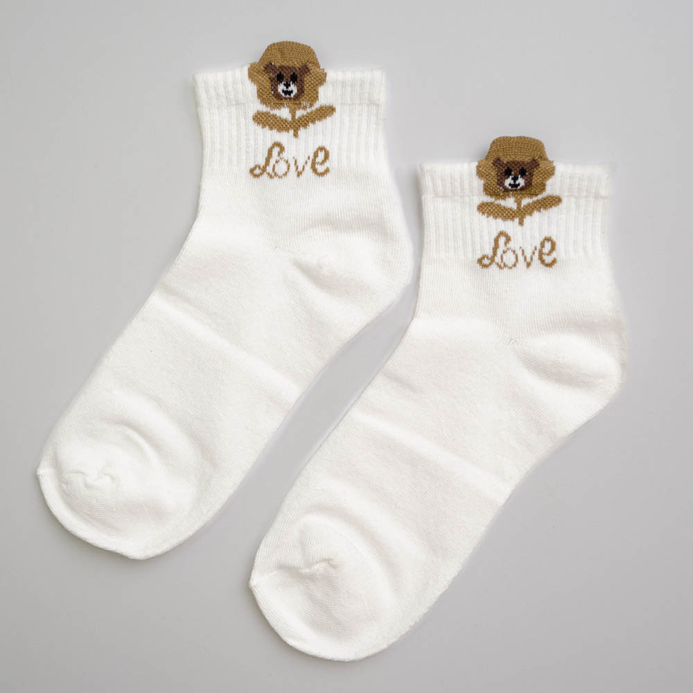 Набір шкарпеток жіночіх бавовняних 10 пар Youstar 087 Низькі 37-41 Білий Суми - фото 6