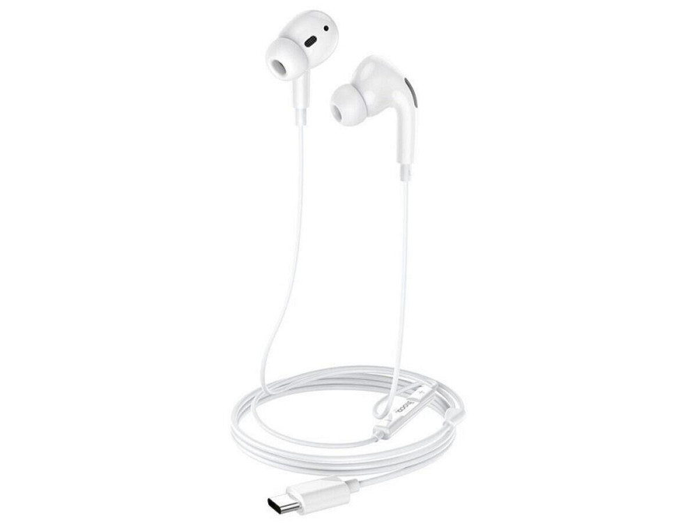 Наушники проводные HOCO M101 Pro Crystal sound Type-C цифровой с микрофоном, цвет белый 6931474782403 Одесса - изображение 2