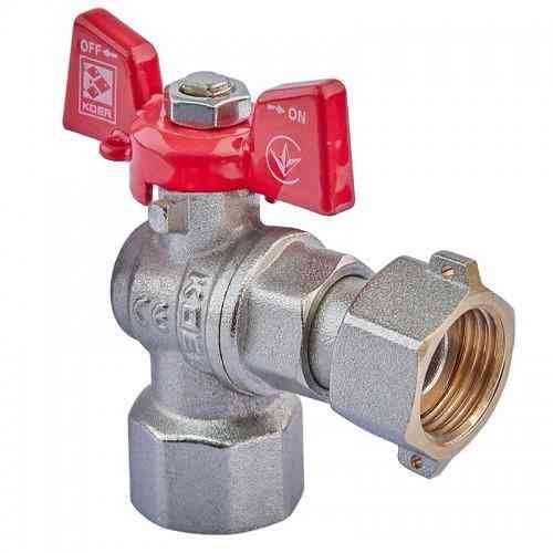 Угловой кран с накидной гайкой 1/2''внутр/внутр. Харьков