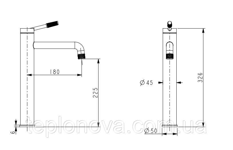 Змішувач для умивальника VENTA BI102HG Чернівці - фото 3