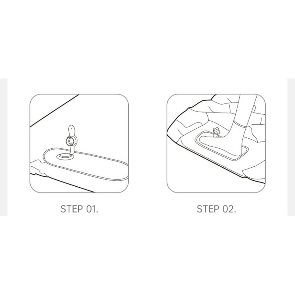 Матрас двухместный Naturehike CNK2550WS019 (65 мм) со встроенной помпой Синий Киев - изображение 9
