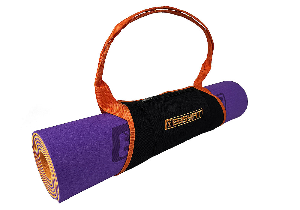 Сумка-переноска EasyFit для йога-килимка Помаранчева Коломия - фото 3