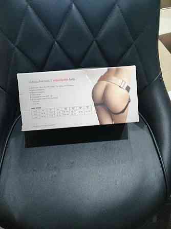 Трусы для страпона Strap-On-Me Leatherette Harness Curious  Holographic Rose Gold (мятая упаковка!!!) Sex Aura Киев