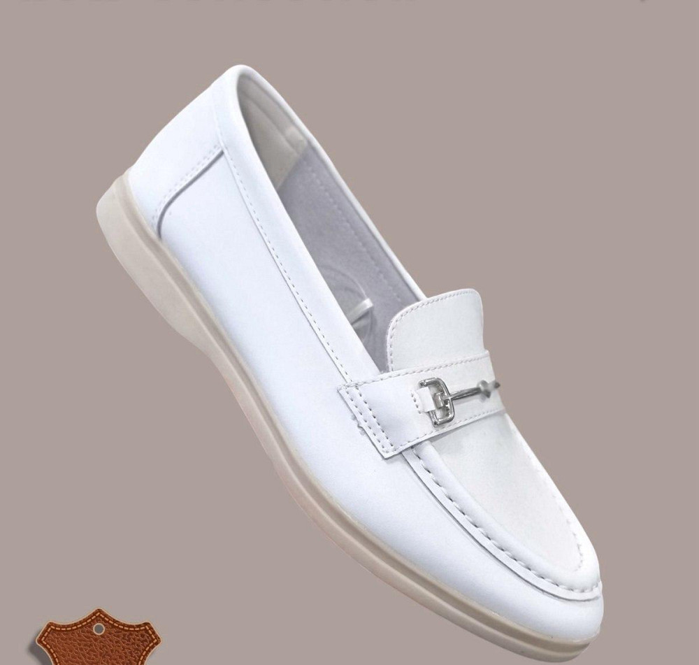 Лофери жіночі 937-37 білі натуральна шкіра 36-41 (5768) Коломыя - изображение 1