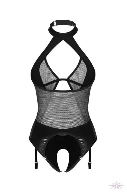 Боді Obsessive Dominna crotchless teddy S/M Львів - фото 3