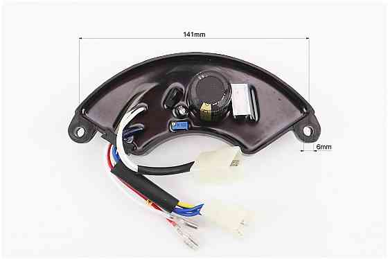 Реле напруги AVR трифазне 4-6кВт (корпус - сегмент, пластик, контакти - 2 "мама"+ 2 "тато" + 4 "тато", 250V, 470µF) Київ