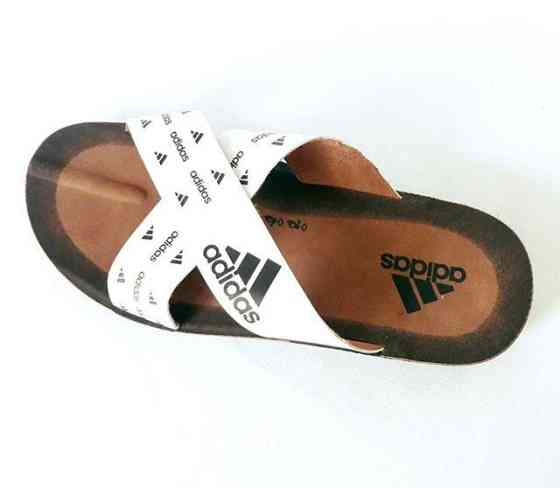 Чоловічі Шльопанці Тапочки Adidas Сланці Білі ( розміри: 40,41,42,43,44,45) Дніпро