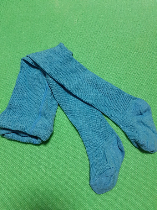 Колготи дитячі блакитні - 10 розмір на ріст 68см, 75% бавовна, 25% поліамід Київ - фото 1