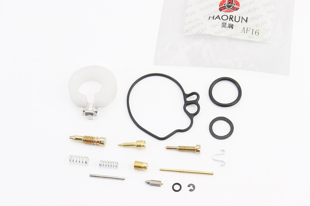 Ремонтний комплект карбюратора Honda TACT AF16, 15 деталей + поплавок Київ - фото 1
