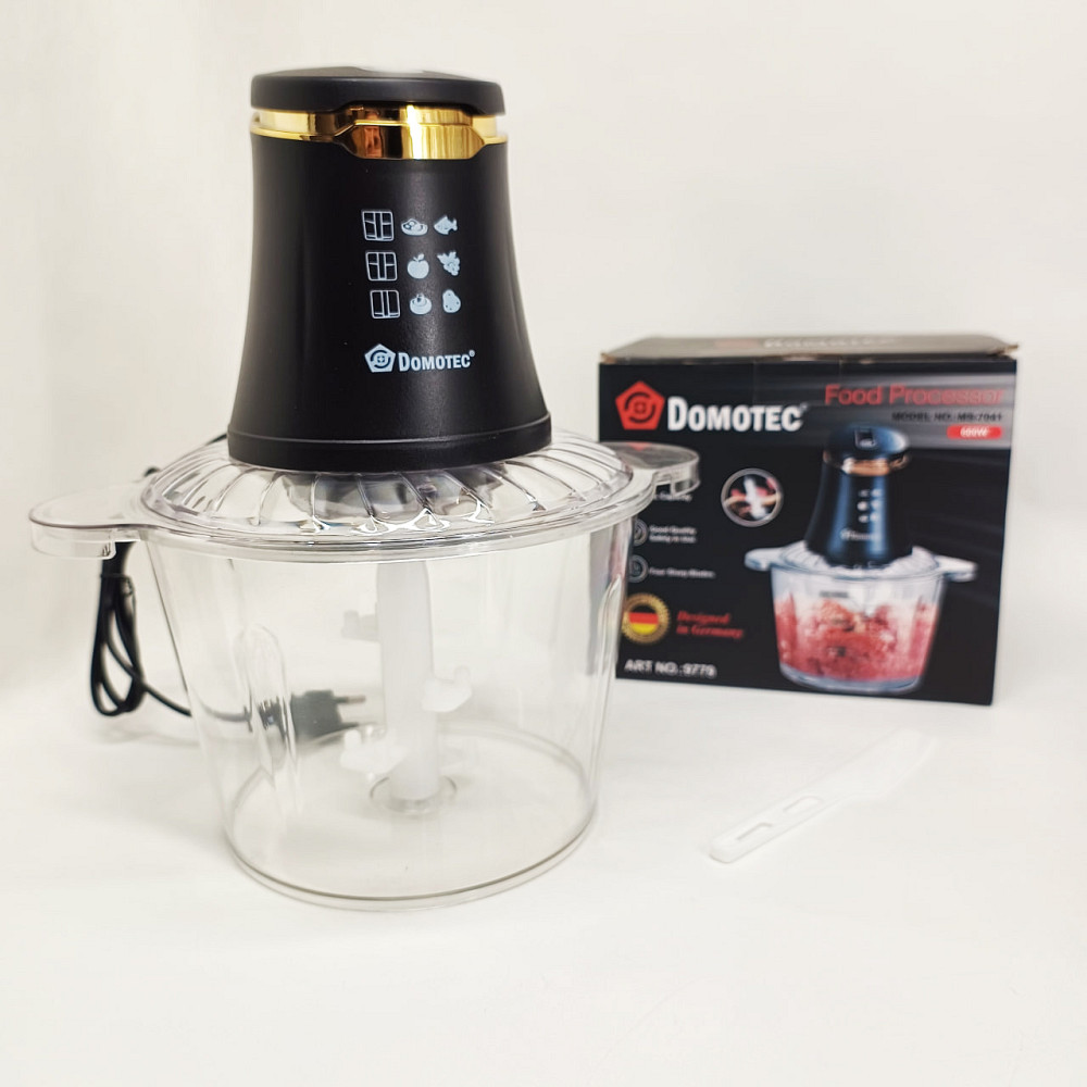 Кухонный измельчитель с 4 ножами Domotec, Стационарный блендер с большой чашей для фарша RA-39 Львов - изображение 3