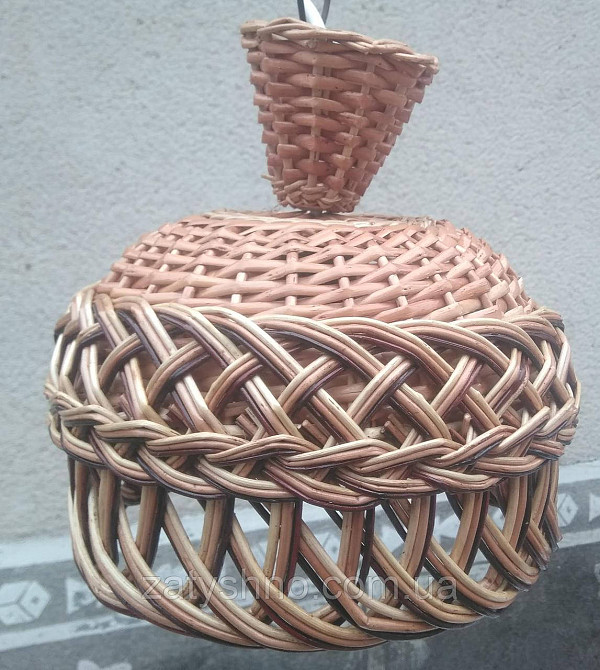 Люстра плетеная из лозы с ажуром Киев - изображение 2