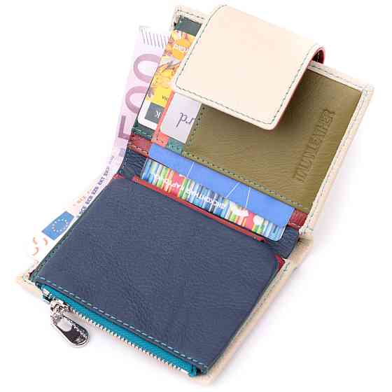 Оригинальное портмоне для женщин из натуральной кожи ST Leather 19451 Белый Киев