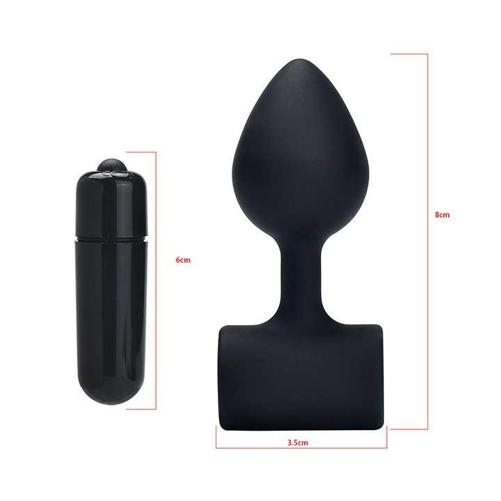 Анальная пробка Rocks Off Petite Sensations 10 режимов вибрации - Черный - 8*3 см – Анальные игрушки Винница - изображение 3