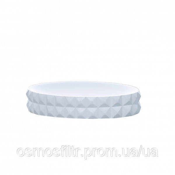 Мильниця Axentia Вегас овальна біла полігума 12.5x9.5x2.5 см (126771) Київ - фото 1