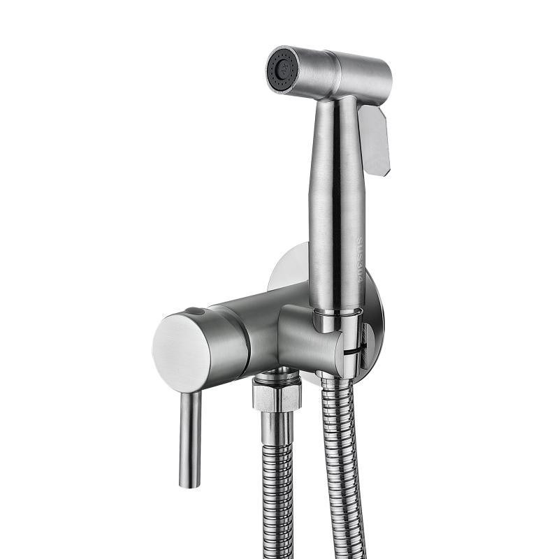 Набір для гігієнічного душу Lidz Aria 111 Nickel LDARI111NKS46105 сатин Київ - фото 2