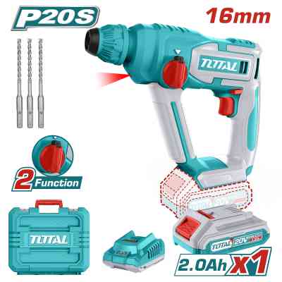 Перфоратор Total TRHLI201681 акумуляторний SDS-Plus, 20В, 2Ah, 850 об/хв, кейс (TRHLI201681) Вінниця