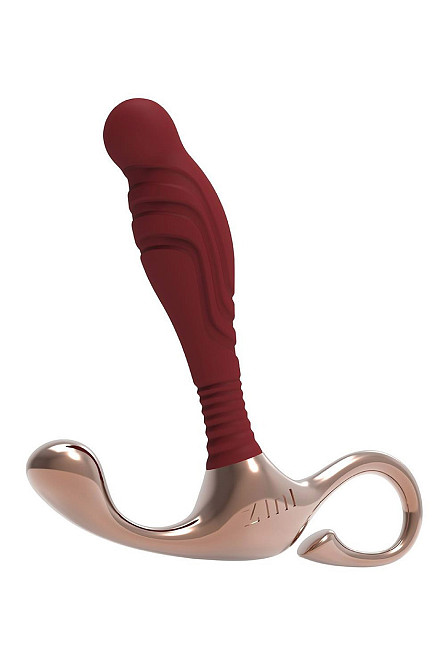 Масажер простати рельєфний, S, Zini Janus Lamp Iron бордовий, 10.4 х 2.2 см Sex Aura Київ - фото 1