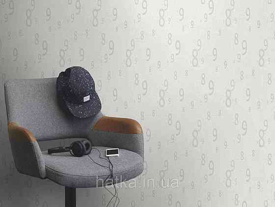 Шпалери вінілові на флізеліні Rasch Clasik 0,53х10 дитячі цифри структурні на білому Київ