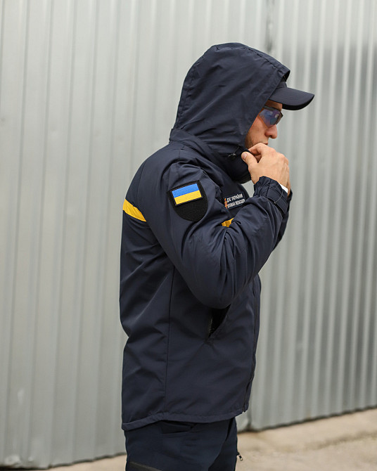 Куртка вітровка Patrol для ДСНС на сітці синя Запорожье - изображение 3