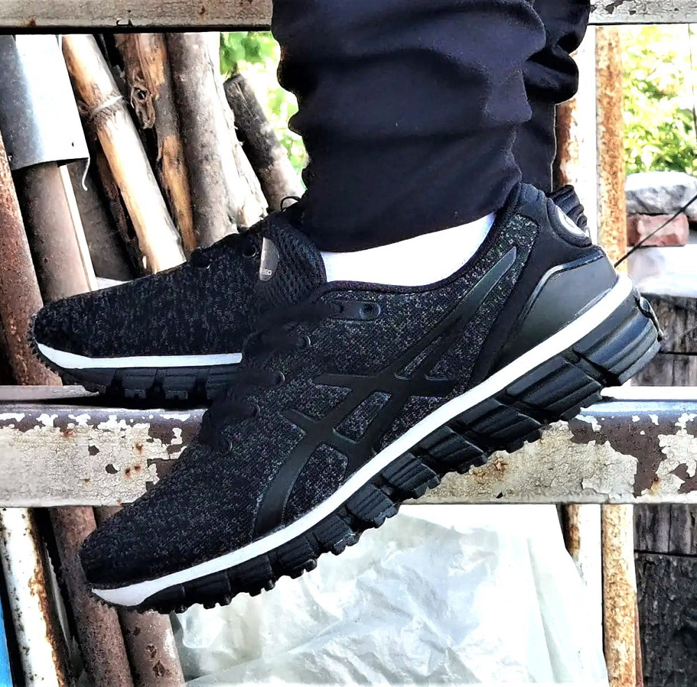 Кросівки Asics GEL Чорні Чоловічі Асикс Гель (розміри: 41,42,43,44,45,46) Відео Огляд Дніпро - фото 10