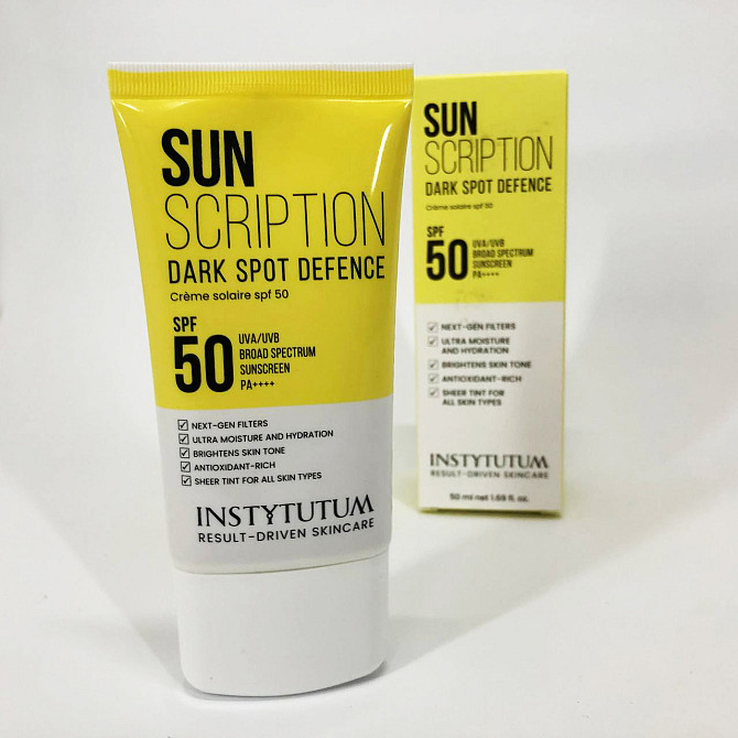 Солнцезащитный крем с осветительным эффектом Instytutum Sunscription Dark Spot Defence SPF 50, 50 мл GZ-44 Львов - изображение 5