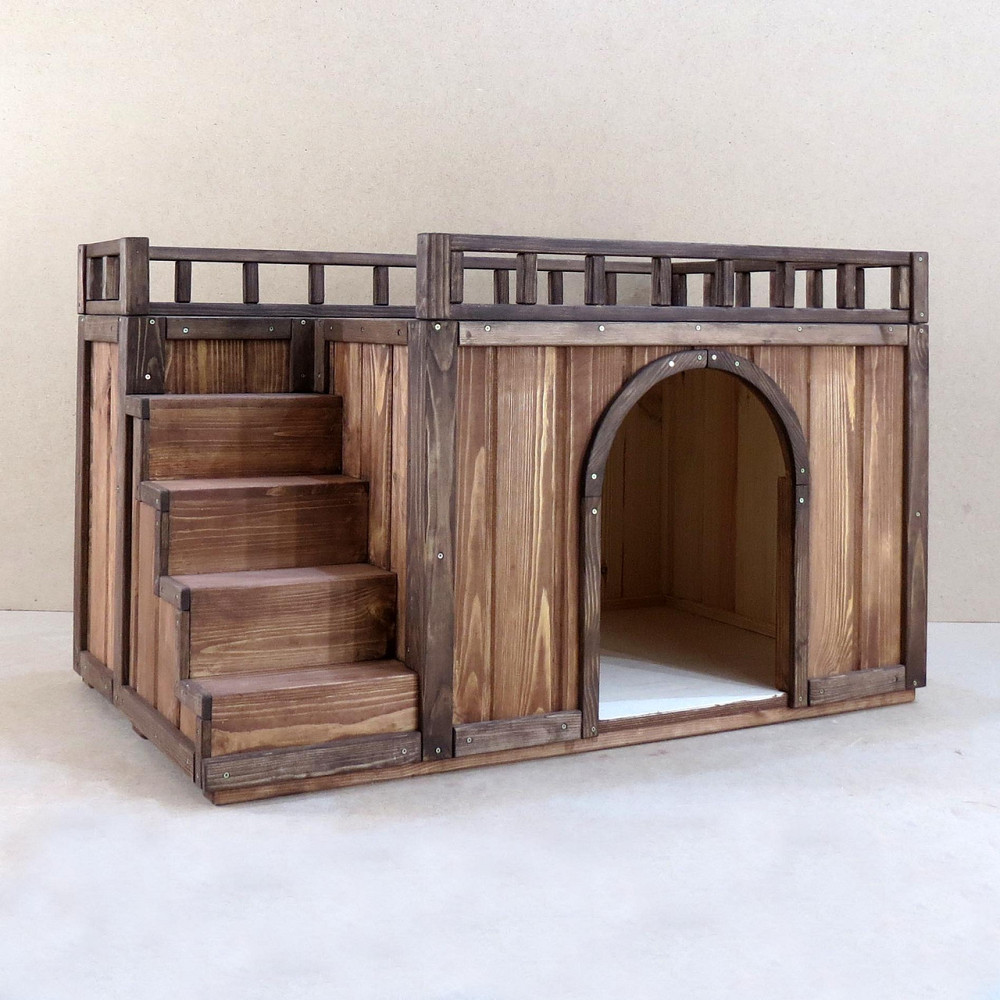 Будка для собаки "Галіко" капучино Миколаїв - фото 4