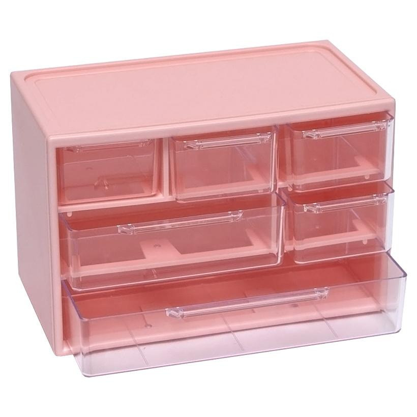 Органайзер настольный WXS-4 на 6 отделений Pink Винница - изображение 1