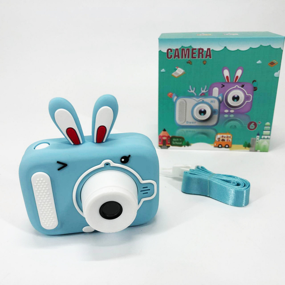 Детский цифровой фотоаппарат X900 Rabbit. Цвет: голубой KQ-39 Львов - изображение 9