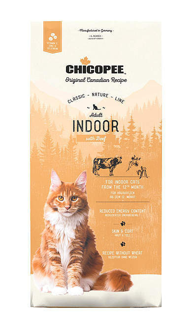 Сухий корм для кішок Chicopee Classic Nature Line Cat Adult Indoor Beef 400 г з яловичиною Луцьк - фото 1